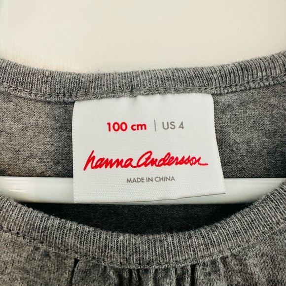 Hanna Andersson Gray and Color Block Kids Dress - Picture 3 of 5